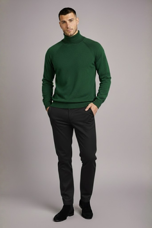 Calça Reta de Alfaiataria Masculina
