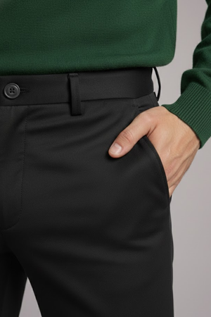 Calça Reta de Alfaiataria Masculina