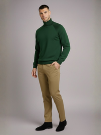 Calça Reta de Alfaiataria Masculina