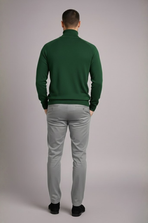 Calça Reta de Alfaiataria Masculina