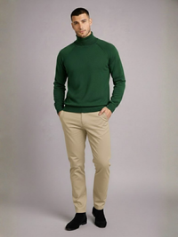 Calça Reta de Alfaiataria Masculina