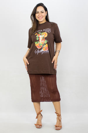 T-shirt Bibiana Estampada
