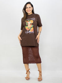 T-shirt Bibiana Estampada