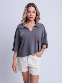 Camisa Polo Amaranta