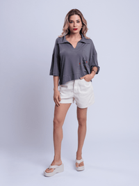 Camisa Polo Amaranta