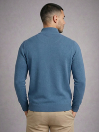 Blusa Tricot Gola Alta Ziper