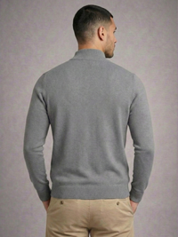 Blusa Tricot Gola Alta Ziper