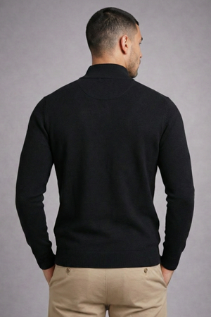 Blusa Tricot Gola Alta Ziper