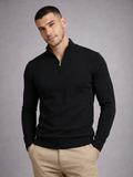 Blusa Tricot Gola Alta Ziper