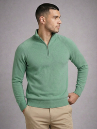 Blusa Tricot Gola Alta Ziper