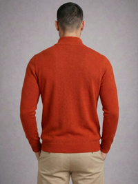 Blusa Tricot Gola Alta Ziper