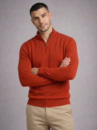 Blusa Tricot Gola Alta Ziper
