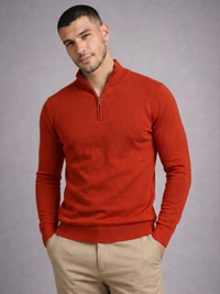 Blusa Tricot Gola Alta Ziper