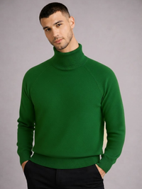 Blusa Tricot Manga Longa Gola Alta