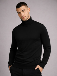 Blusa Tricot Manga Longa Gola Alta