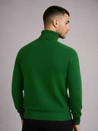 Blusa Tricot Manga Longa Gola Alta