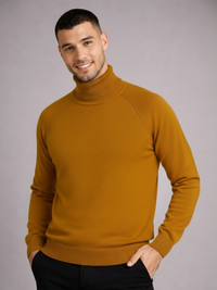 Blusa Tricot Manga Longa Gola Alta