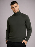 Blusa Tricot Manga Longa Gola Alta
