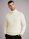 Blusa Tricot Manga Longa Gola Alta
