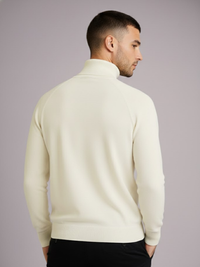 Blusa Tricot Manga Longa Gola Alta