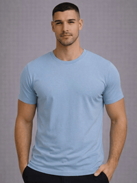 T-Shirt Masculina Manga Curta Algodão Egípcio