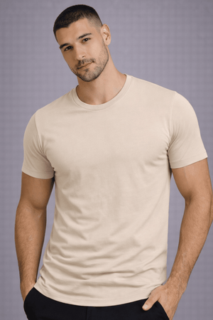 T-Shirt Masculina Manga Curta Algodão Egípcio