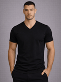 T-Shirt Masculina Manga Curta Algodão Egípcio