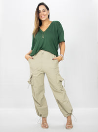 Calça Cargo Alfaiataria Thaly