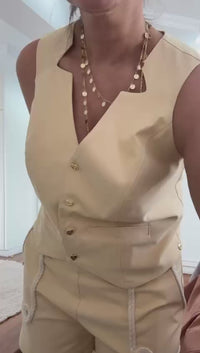 Stories de Short Alfaiataria Paolina