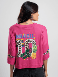 T-shirt Copa Leda Estampada